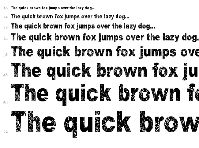 Dark Underground font waterfall